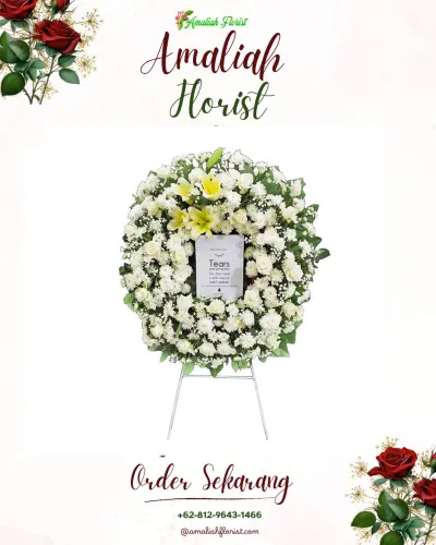 Krans Bunga Duka Cita di Blendung